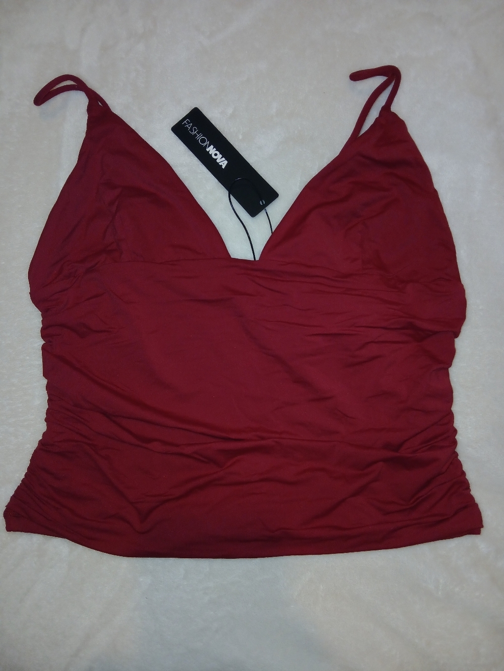 Deep V Neck Adjustable Bodycon Cami